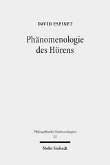 Phänomenologie des Hörens - David Espinet