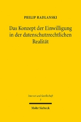 Das Konzept der Einwilligung in der datenschutzrechtlichen Realität - Philip Radlanski