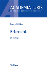 Erbrecht - Brox, Hans; Walker, Wolf-Dietrich