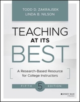 Teaching at Its Best 4e – A Research–Based Resource for College Instructors - Nilson, LB