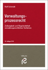 Verwaltungsprozessrecht - Schmidt, Rolf