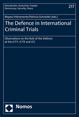 The Defence in International Criminal Trials - 