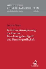 Betriebsrentenanpassung im Konzern: Berechnungsdurchgriff und Rentnergesellschaft - Joachim Wutte