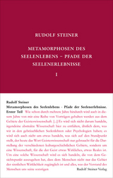 Metamorphosen des Seelenlebens. Pfade der Seelenerlebnisse - Steiner, Rudolf; Rudolf Steiner Nachlassverwaltung