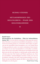 Metamorphosen des Seelenlebens. Pfade der Seelenerlebnisse - Steiner, Rudolf; Rudolf Steiner Nachlassverwaltung