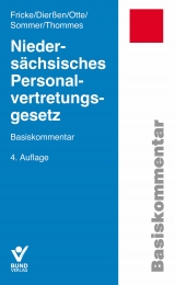 Niedersächsisches Personalvertretungsgesetz - Herbert Sommer, Detlef Fricke, Martina Dierßen, Klaus Thommes, Karl Otte