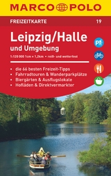 MARCO POLO Freizeitkarte 19 Leipzig, Halle und Umgebung 1:120.000