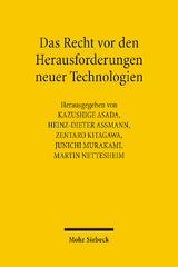 Das Recht vor den Herausforderungen neuer Technologien - 