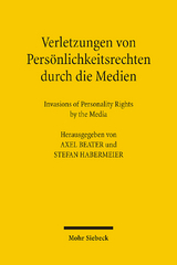 Verletzungen von Persönlichkeitsrechten durch die Medien - 