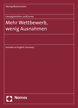 Hauptgutachten 2008/2009 - Mehr Wettbewerb, wenig Ausnahmen -  Monopolkommission