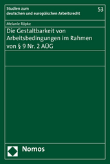 Die Gestaltbarkeit von Arbeitsbedingungen im Rahmen von § 9 Nr. 2 AÜG - Melanie Röpke