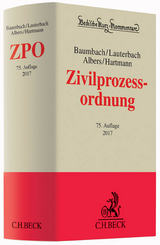 Zivilprozessordnung - Baumbach, Adolf; Lauterbach, Wolfgang; Albers, Jan; Hartmann, Peter