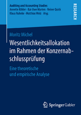 Wesentlichkeitsallokation im Rahmen der Konzernabschlussprüfung - Moritz Michel