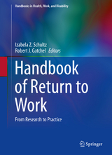 Handbook of Return to Work - 