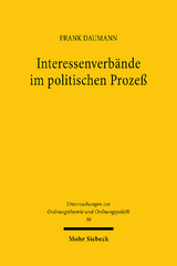 Interessenverbände im politischen Prozeß - Frank Daumann