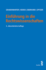 Einführung in die Rechtswissenschaften - Christoph Grabenwarter, Georg Kodek, Harald Eberhard, Martin Spitzer