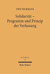 Solidarität - Programm und Prinzip der Verfassung - Uwe Volkmann