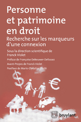 Personne et patrimoine en droit - 