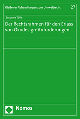 Der Rechtsrahmen für den Erlass von Ökodesign-Anforderungen - Susanne Tölle