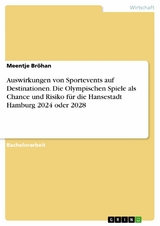 Auswirkungen von Sportevents auf Destinationen. Die Olympischen Spiele als Chance und Risiko für die Hansestadt Hamburg 2024 oder 2028 -  Meentje Bröhan