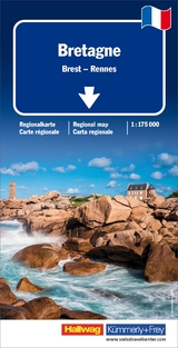 Bretagne Regionalkarte - 