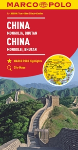 MARCO POLO Kontinentalkarte China, Mongolei, Bhutan 1:4 Mio.