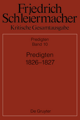 Friedrich Schleiermacher: Kritische Gesamtausgabe. Predigten / Predigten 1826-1827 - 