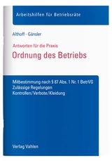 Ordnung des Betriebs - Lars Althoff, Karsten Gänsler