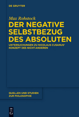 Der negative Selbstbezug des Absoluten - Max Rohstock