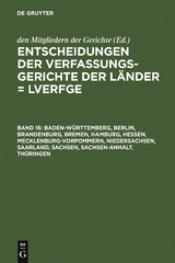 Baden-Württemberg, Berlin, Brandenburg, Bremen, Hamburg, Hessen, Mecklenburg-Vorpommern, Niedersachsen, Saarland, Sachsen, Sachsen-Anhalt, Thüringen - 