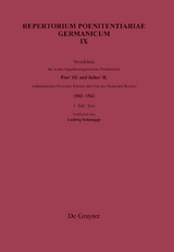 Verzeichnis der in den Supplikenregistern der Poenitentiarie Pius’ III. und Julius’ II. vorkommenden Personen, Kirchen und Orte des Deutschen Reiches (1503–1513) - 