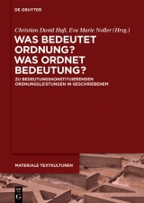 Was bedeutet Ordnung - was ordnet Bedeutung? - 