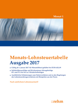 Monats-Lohnsteuertabelle 2017 - 