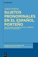 Sujetos pronominales en el español porteño - Andrea Peškova