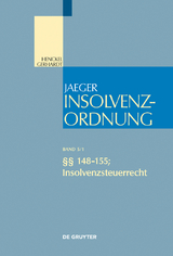 §§ 148-155; Insolvenzsteuerrecht - 