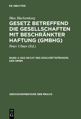 Das Recht des Geschäftsführers der GmbH - Hans-Joachim Mertens, Ursula Stein