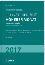 Tabelle, Lohnsteuer 2017 Höherer Monat - 