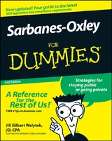 Sarbanes-Oxley For Dummies - Jill Gilbert Welytok