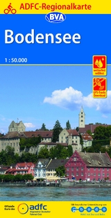 ADFC-Regionalkarte Bodensee, 1:50.000, reiß- und wetterfest, GPS-Tracks Download - 