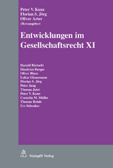 Entwicklungen im Gesellschaftsrecht XI - 