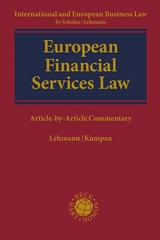 European Financial Services Law - Lehmann, Matthias; Kumpan, Christoph