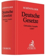 Deutsche Gesetze Gebundene Ausgabe I/2017 - Schönfelder, Heinrich