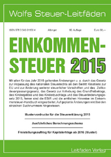 Einkommensteuer für 2015 - Albinger, Bert