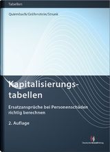 Kapitalisierungstabellen - Sebastian Quirmbach, Helmut Gräfenstein, Valeska Strunk