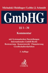 Kommentar zum Gesetz betreffend die Gesellschaften mit beschränkter Haftung (GmbH-Gesetz) - 