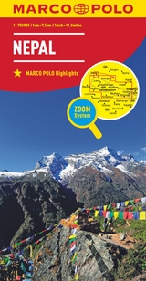 MARCO POLO Kontinentalkarte Nepal 1:750.000 - 