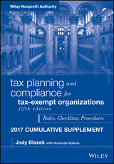 Tax Planning and Compliance for Tax-Exempt Organizations - Blazek, Jody