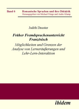 Früher Fremdsprachenunterricht Französisch - Judith Dauster