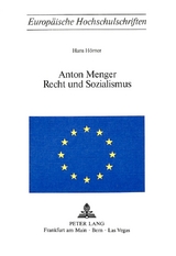 Anton Menger- Recht und Sozialismus - Hans Hörner