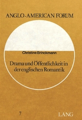 Drama und Öffentlichkeit in der englischen Romantik